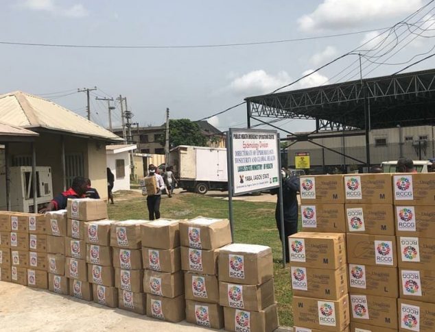 RCCG Donates Surgical Mask